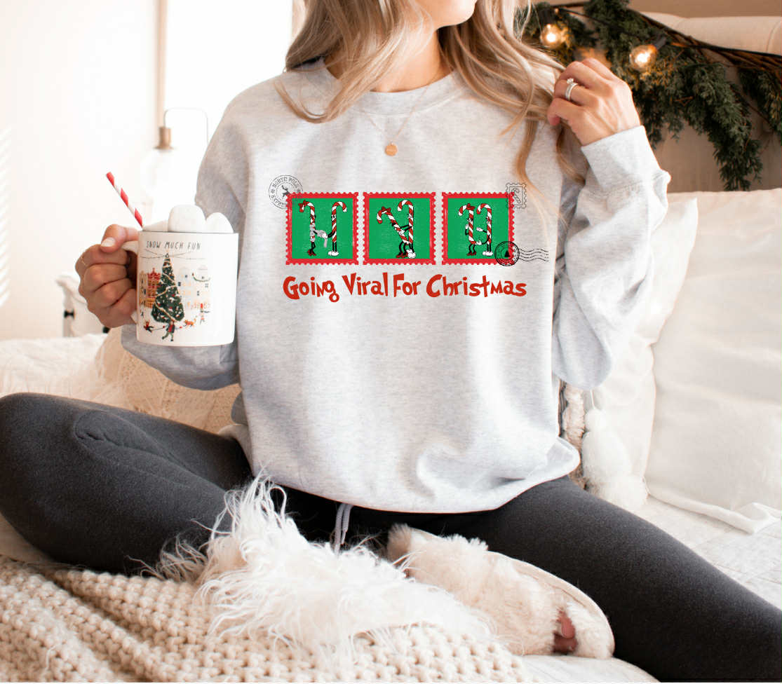 Naughty Candy Canes Stamp Sweatshirt